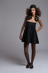 Fototapeta premium She dares to be different. Studio portrait of a beautiful young fashion model.