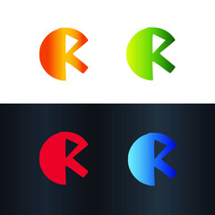 Letter R Creative Unique Modern Vector Logo Design