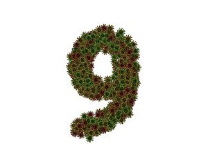 Virus Themed Font Number 9