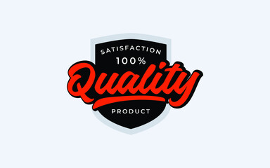 Quality guraranteed premium label design template. Authentic label