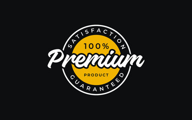 Quality guraranteed premium label design template. Authentic label