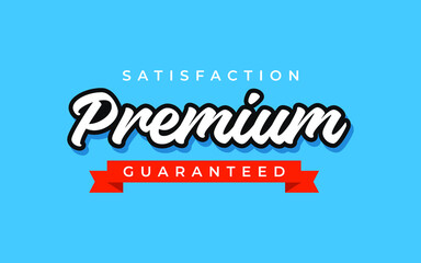 Quality guraranteed premium label design template. Authentic label