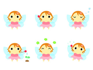 かわいい妖精アイコン（ピンク）