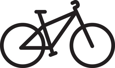 bicycle line icon, editable stroke and color.