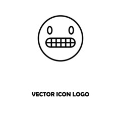 grimacing face smile