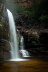 Fototapeta premium Wentworth Falls located in Blue Mountains Australia