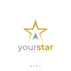 Obraz premium Star logo vector template, Creative Star logo design concepts