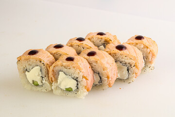 Japanese tradtional roll with salmon