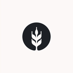 Fototapeta na wymiar Leaf abstract logo icon design template