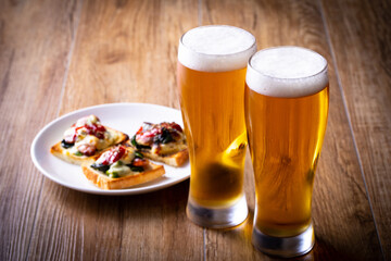 ビールを楽しむ