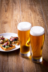 ビールを楽しむ