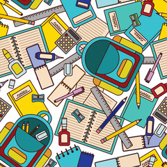 Back to School Seamless Surface Pattern Design