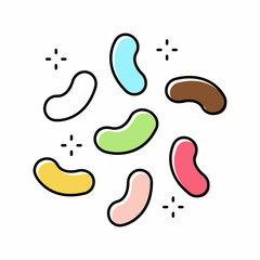 marmalade candy color icon vector illustration