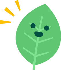 葉っぱのキャラクター