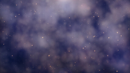 8K abstract Veri Peri nebula field with golden stars or sparkles. artist rendition of gaseous,...