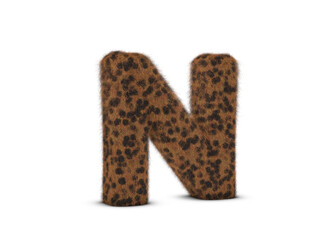 Fur letter N
