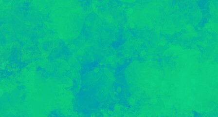 Obraz premium Blue green background, watercolor paper texture with blur and blue paint splatter, stained marble vintage grunge illustration