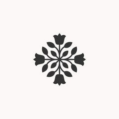 Flower logo icon design template