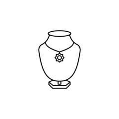 Necklace icon in vector. Logotype