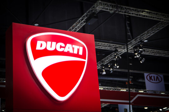 NONTHABURI, THAILAND – On April 4, 2018 - Ducati motorbike Company logo.