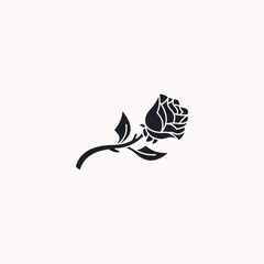 Rose logo icon design template