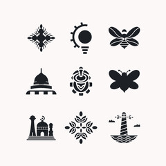 Fototapeta na wymiar Set logotype icon design template