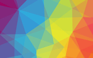 Abstract Modern Background with Lowpoly Element and Rainbow Colorful