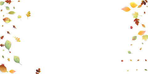 Leaves Falling Autumn Foliage Chaotic Leaf Flying