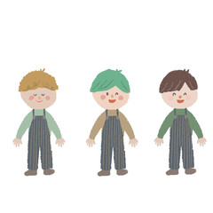 男の子の全身イラスト