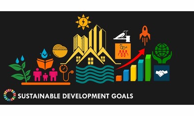 17 sustainable development goals symbol. suitable for your business