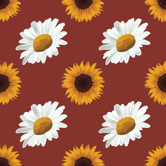 florals seamless design for fabric