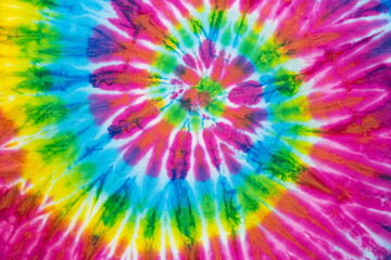Rainbow pastel spiral tie dye background, beautiful t-shirt design - obrazy, fototapety, plakaty