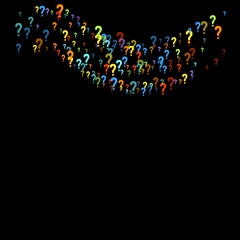 Question marks Quiz, doubt poll query public poll.