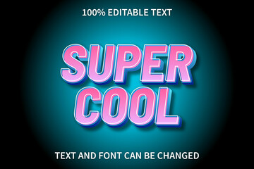 Super Cool Text Effect Modern Style