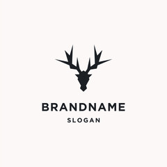 Deer logo icon design template