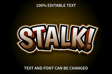 Stalk Editable Text Effect Modern Style