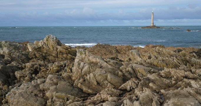 The lighthouse at Goury, Cap de la Hague, Cotentin peninsula, France