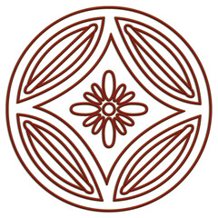 Korean traditional pattern embroidery design