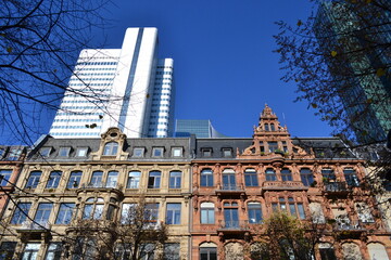 Fototapeta premium Germany, Frankfurt city, central, building, tower, 