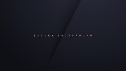 Black luxury background with gold elements, paper concept