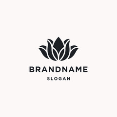 Obraz premium Lotus logo icon design template 