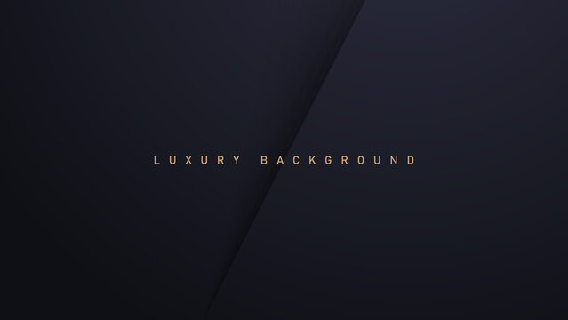 Black luxury background with gold elements, paper concept