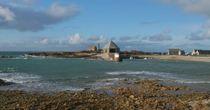 The lighthouse at Goury, Cap de la Hague, Cotentin peninsula, France