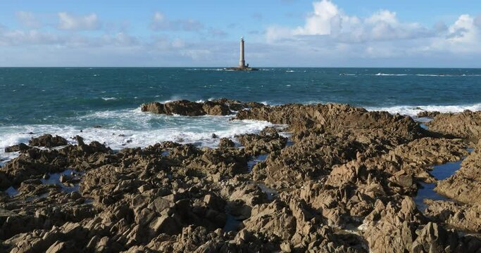 The lighthouse at Goury, Cap de la Hague, Cotentin peninsula, France