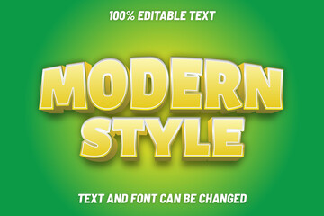 Modern Style Editable Text Effect Modern Style