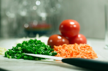 Fresh vegetables for cooking.