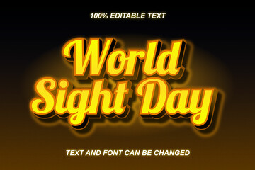 World Sight Day Editable Text Effect Modern Style