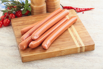 Boiled Pork sausages for brakfast