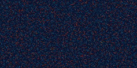 Abstract Blue and Red Random Short Lines Background Design, Pattern in Editable Vector Format