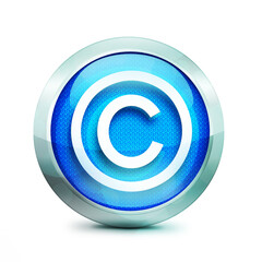 blue copyright button